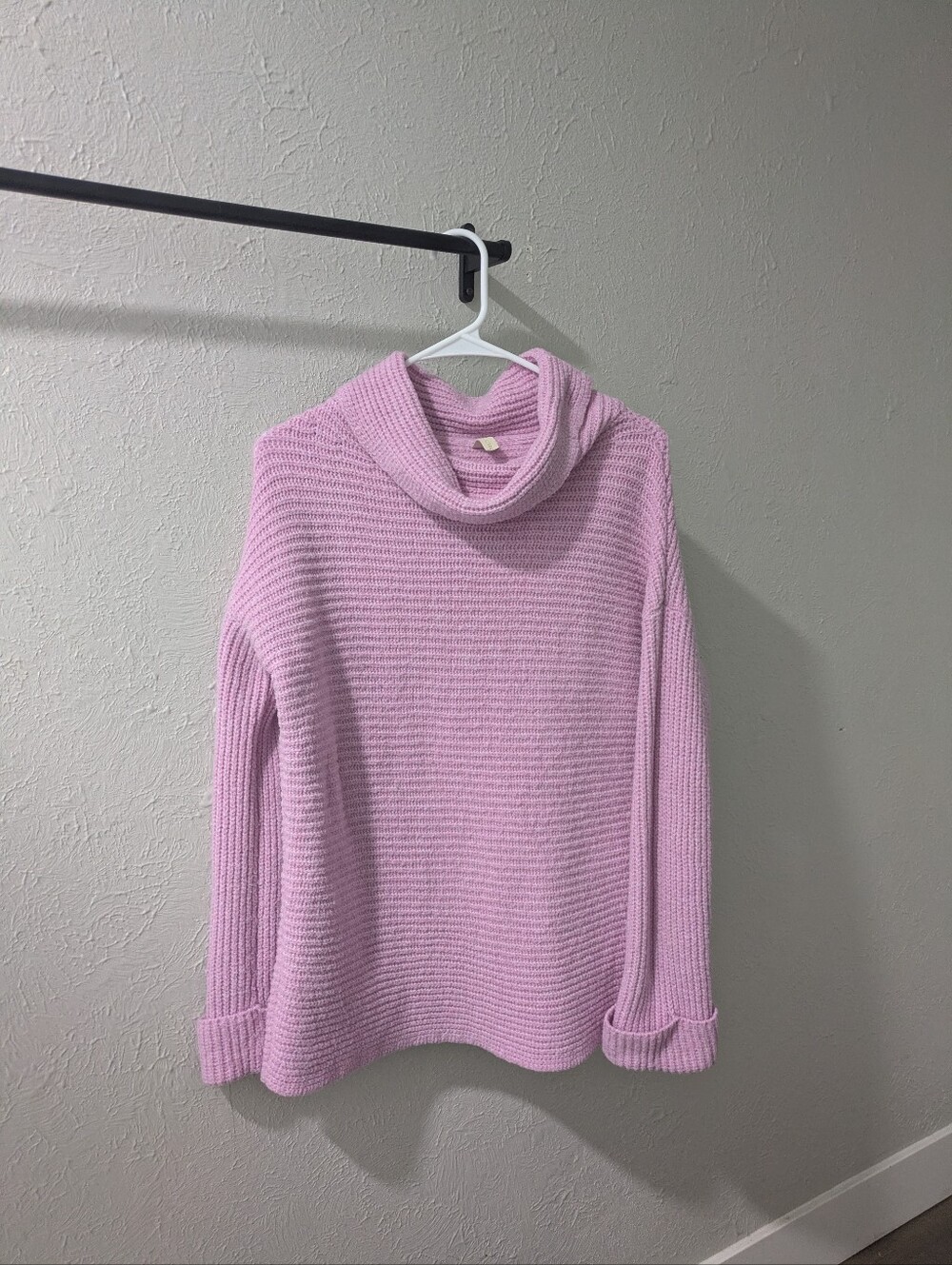 Anthropologie Pilcro Cozy Pink Cowlneck Knit Pullover Sweater